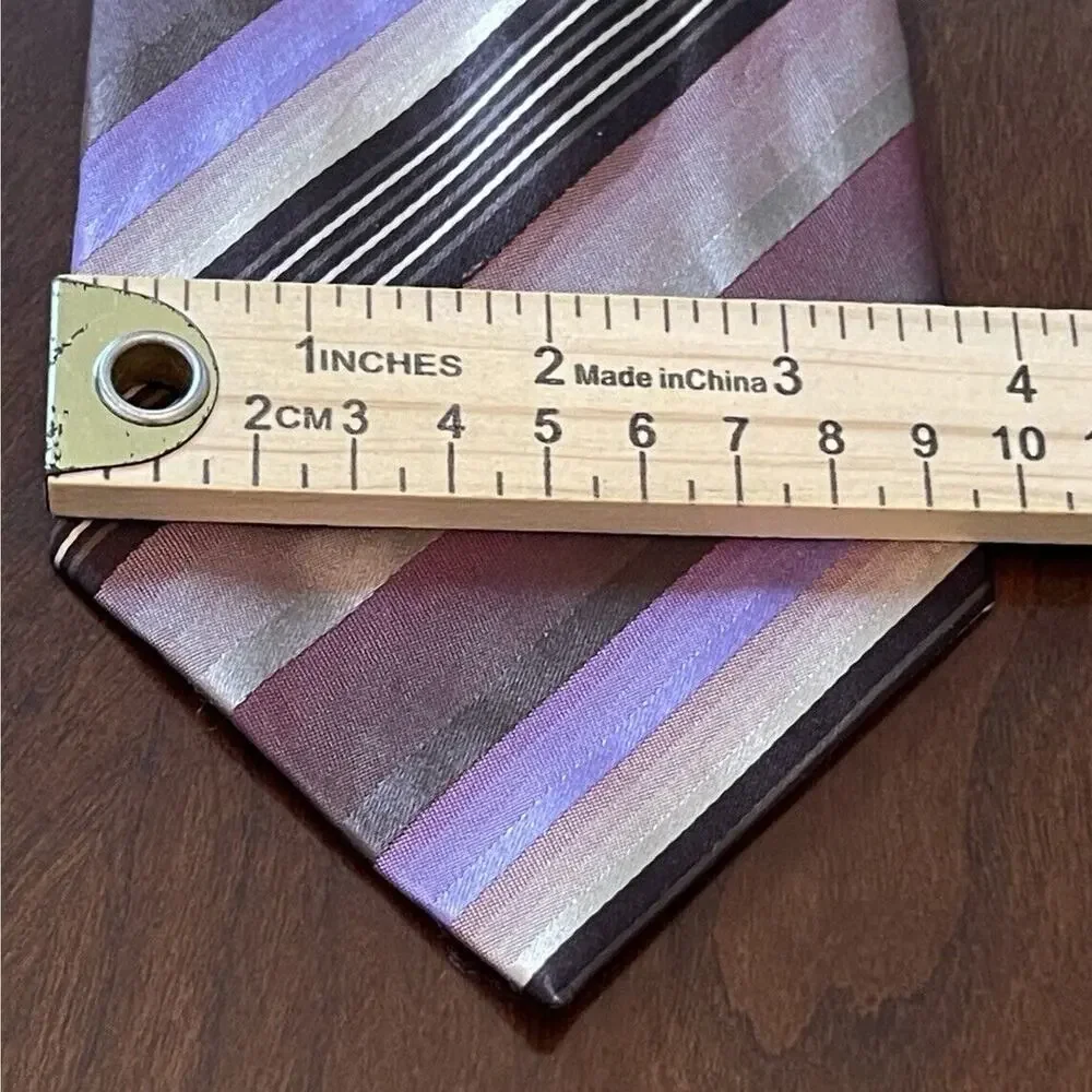 Kenneth Cole Hand Made 100% Imported Silk Men’s Neck Tie Made In China - Picture 4 of 9